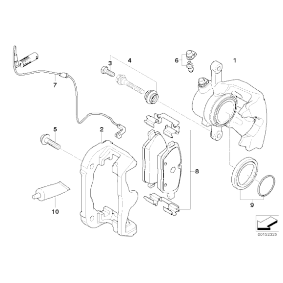 Zestaw naprawczy zaworu odpowietrznika BMW E81 E87 E90 F10 F12 F25 F45 F48 MINI G01 G05 G30 G20 - 34116768188