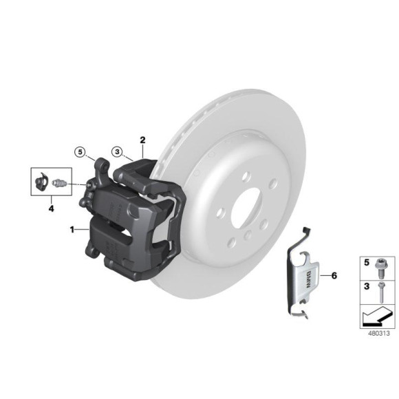 Zestaw naprawczy zaworu odpowietrznika BMW E81 E87 E90 F10 F12 F25 F45 F48 MINI G01 G05 G30 G20 - 34116768188