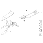 Rurka prowadząca hamulca ręcznego BMW E81 E87 E82 E88 116 118 120 123 125 128 130 MCoupe - 34406768398