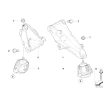 22116768853 Poduszka silnika lewa BMW E81 E87 E84 X1 E90 E91 E92 E93 116i 118i 120i 316i 318i 320i N45 N46 N43 - 22116768853 - Części oryginalne BMW Łódź | Sklep internetowy BMW