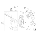 Zestaw naprawczy zacisku tył BMW E81 E87 E90 E92 316 318 320 116 118 120 - 34216769278