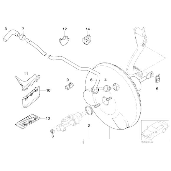 Kolanko przewodu elastycznego BMW E46 316i 318i N42 N46 - 34336769377