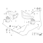 Poduszka silnika lewa BMW E60 E61 E60N E61N 530xd 525xd - 22116770641