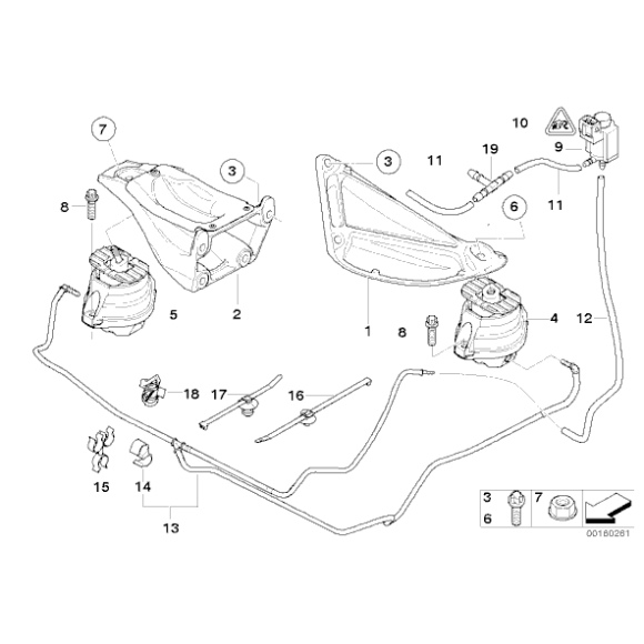 Poduszka silnika lewa BMW E60 E61 E60N E61N 530xd 525xd - 22116770641