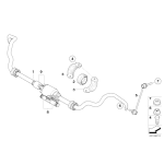 Poduszka guma stabilizatora przód BMW E70 E71 F01 F07 F10 F11 F12 F13 F15 F16 F85 Dynamic Drive - 37116771932