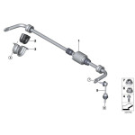 Guma stabilizatora tył BMW X5 X6 E70 E71 F15 F16 F85 F86 25dX 28iX 30dX 35dX 35iX 40dX 40eX 50iC M50dX - 37126771939