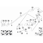 Sprężyna przewodu hamulcowego BMW E36 E46 E70 E71 E83 E84 E90 F15 F20 F30 F31 F36 - 34306771981