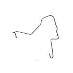 Przewód rurowy z wężem ochronnym BMW E60 E61 E63 E64 520i 530i 540i 630i 650i - 34326772473