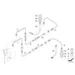 Przewód hamulcowy tył BMW E60 E61 E63 E64 520i 523i 525i 530i 545i 550i 630i 645Ci 650i - 34326772479