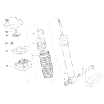 Poduszka amortyzatora tył BMW E53 X5 4,4 4,6 3,0 4,8 - 33526773669