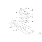 22316774004 Poduszka ręcznej skrzyni BMW E60 E61 E63 523i 525i 528i 630i N53 N52N - 22316774004 - Części oryginalne BMW Łódź | Sklep internetowy BMW