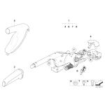 Dźwignia hamulca ręcznego BMW E60 E61 E63 E64 520 523 525 530 535 540 550 M5 630 635 645 650 M6 - 34406775490