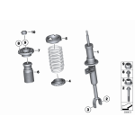 Podkładka sprężyny przód dolna BMW F01 F06 F07 F10 F11 F12 F13  - 31336775582