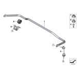 Guma stabilizatora tył BMW X5 X6 E70 E71 F15 F16 F85 F86 25dX 28iX 30dX 35dX 35iX 40dX 40eX 50iC M50dX - 33556776559