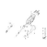Płyta z łożyskiem kolumny kierowniczej BMW E70 E71 F15 F16 X5 X6  - 32306777040