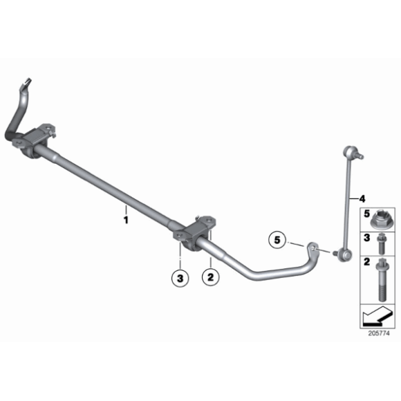 Łącznik stabilizatora przód BMW F01 F06 F07 F10 F12 F13 F11 640 650 518 520 525 528 530 535 550 730 740 750 760 - 31356777319