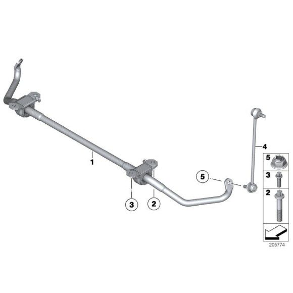 Łącznik stabilizatora przód BMW F01 F06 F07 F10 F12 F13 F11 640 650 518 520 525 528 530 535 550 730 740 750 760 - 31356777319
