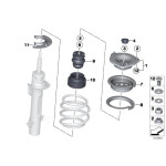 Pierścień uszczelniający przeciwpyłowy BMW E30 E34 E36 E46 E39 E38 E60 E61 E63 E65 E81 E87 E90 E83 E91 MINI - 31331110196
