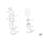Adapter łożyska oporowego BMW E46 E90 E91 316 318 320 325 328 330 335 - 31306779671