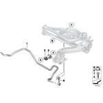 Uchwyt gumy stabilizatora tył przód BMW E24 E28 E32 E34 E36 E38 E46 E85 Z3 Z4 316 318 320 323 325 330 728 730 740 - 33506779734
