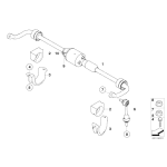 Łącznik stabilizatora tył BMW E60 E61 E63 520 525 530 540 545 550 630 645 650 - 33506781537