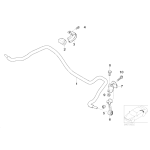 Uchwyt łącznika stabilizatora tył BMW E46 E85 E86 Z4 316 318 320 323 325 328 330 M3 - 33556782120