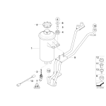 Zbiornik oleju ukł kierowniczego BMW E60 E60N E61 E61N E63 E63N E64 E65 E70 E71 - 32416782538