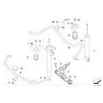 Guma stabilizatora przód BMW E46 Sport 316 318 320 323 325 330 Z4 - 31351094556
