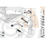 Osłona drążka kierowniczego BMW F01 F06 F07 F10 F12 530dx 535dX 535iX M5 M6 550iX - 32106785993