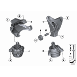22116786528 Poduszka silnika prawa BMW F01 F06 F07 F10 F11 F12 F13 640i 523i 535i 530i 730i 740i 528i - 22116786528 - Części oryginalne BMW Łódź | Sklep internetowy BMW