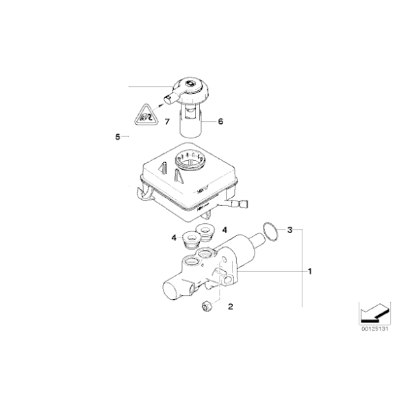 Pompa hamulcowa BMW E60 E61 E63 E64 F01 F02 F07 - 34336786586