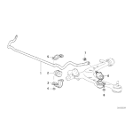 Łącznik stabilizatora przód BMW E34 525ix - 31351140183
