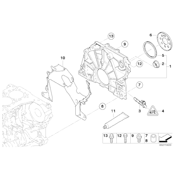 11147797490 Zimering wału tył BMW E60 E70 E81 E87 E90 E84 F01 F10 F11 F15 F12 F20 F30 F48 G11 MINI - 11147797490 - Części oryginalne BMW Łódź | Sklep internetowy BMW