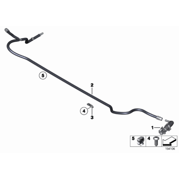 Dysza spryskiwacza lewa BMW F07 F10 F11 520 523 525 528 530 535 550 M550 - 61677377667
