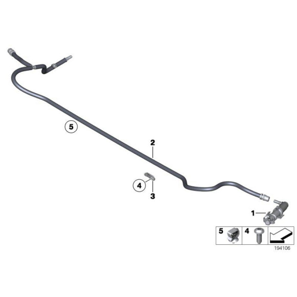 Dysza spryskiwacza lewa BMW F07 F10 F11 520 523 525 528 530 535 550 M550 - 61677377667