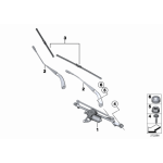 Wycieraczki komplet BMW F30 F31 316 318 320 325 328 330 335 M3 - 61612241375