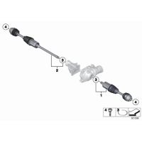 Półoś napędowa przód prawa BMW F20 F21 F22 F23 F30 F31 F32 F33 F34 F36 - 31607597694