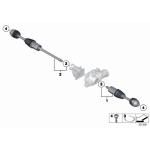 Półoś napędowa przód prawa BMW F20 F21 F22 F23 F30 F31 F32 F33 F34 F36 - 31607597694