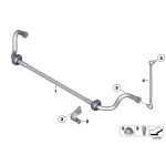 Łącznik stabilizatora przód prawy BMW E84 X1 E90 E91 E92 E93 325xi 330xi 335xi 320xd 330xd - 31356768772