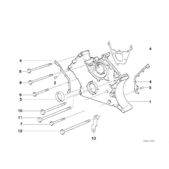 11141436978 Zestaw uszczelek obudowy rozrządu BMW E34 E38 E39 X5 V8 M60 M62 - 11141436978 - Części oryginalne BMW Łódź | Sklep internetowy BMW