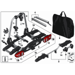 Zestaw rozszerzający uchwyt na 3 rower BMW E53 E60 E70 E71 E84 E90 E91 F10 F20 F25 F26 F30 F45 F48 MINI G01 G05 G11 G30 - 827222
