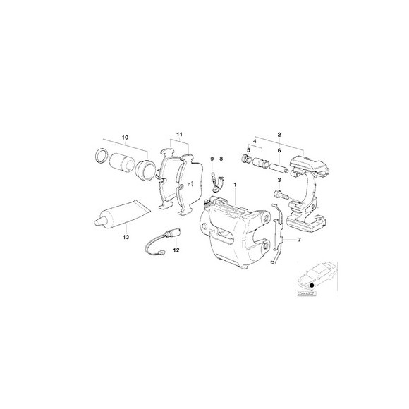 Zestaw naprawczy zacisku hamulcowego BMW E28 E30 E36 E46 318 316 320 323 325 323 - 34111153202