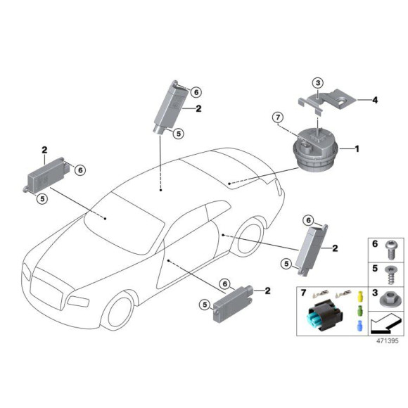 Zestaw naprawczy wtyczki BMW E36 E38 E39 E38 E46 E53 E60 E63 E65 E70 E71 E81 E90 F01 F10 F12 F15 F20 F30 F25 MINI G01 G05 G11 G2