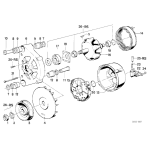 Zestaw naprawczy wirnika alternatora BMW E23 E24 E28 E30 E31 E32 E34 E36 - 12311727762