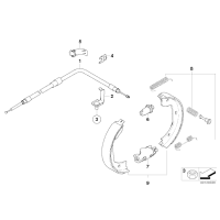 Zestaw naprawczy szczęk ham. BMW E83 X3 E83N - 34410417558