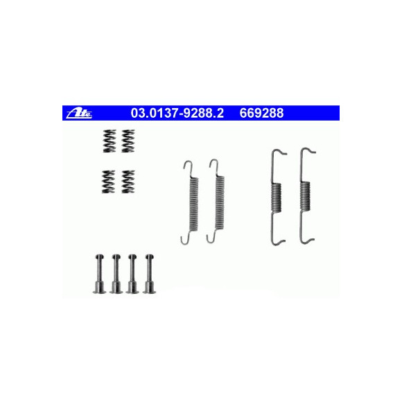 Zestaw naprawczy szczęk ham. BMW E83 X3 E83N - 34410417558