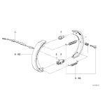Zestaw naprawczy szczęk hamulcowych BMW E36 - 34419064274