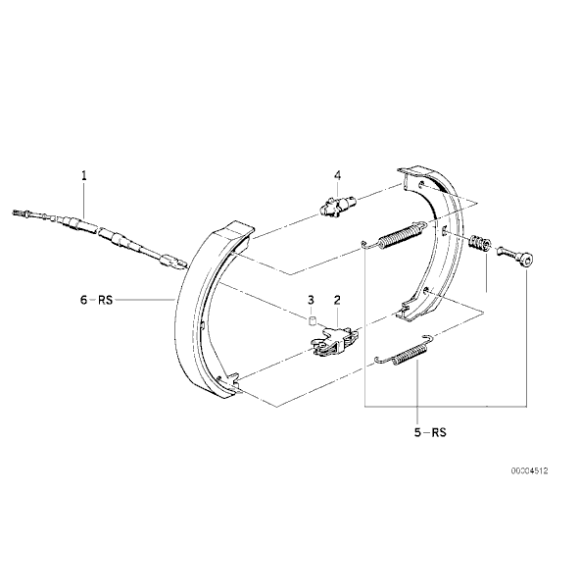 Zestaw naprawczy szczęk hamulcowych BMW E36 - 34419064274
