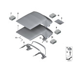 Zestaw naprawczy obicia składanego dachu MINI F57 R57 R57N Cooper - 54347276922