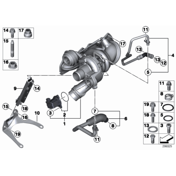 Elektrozawór ciśnienia turbo BMW X5 50iX X6 F01 750i F07 550i F10 F12 650i F20 118i 120iF30 316i 320i - 11657602293